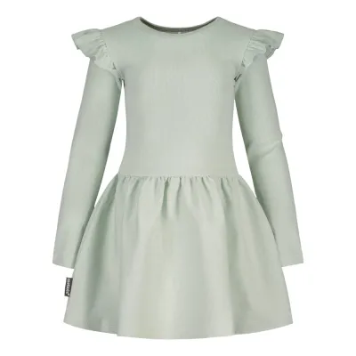 Metsola BF RIB FRILLA DRESS LS, BLUEBIRD - 134/140, kuva 1 / 1