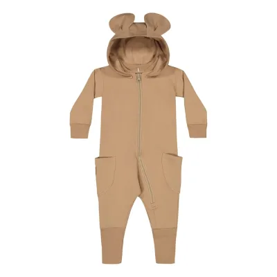 Metsola JUMPSUIT WITH EARS, PECAN - 86/92, kuva 1 / 1