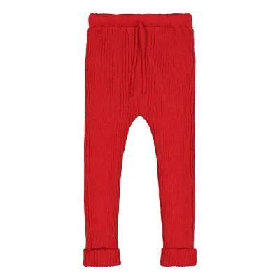 Metsola MERINO KNITTED LEGGINGS, POPPY - 74/80, kuva 1 / 1