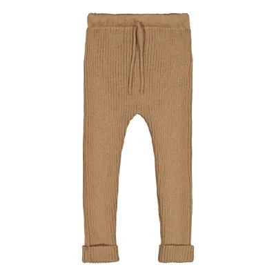 Metsola MERINO KNITTED LEGGINGS, PECAN - 62/68, kuva 1 / 1