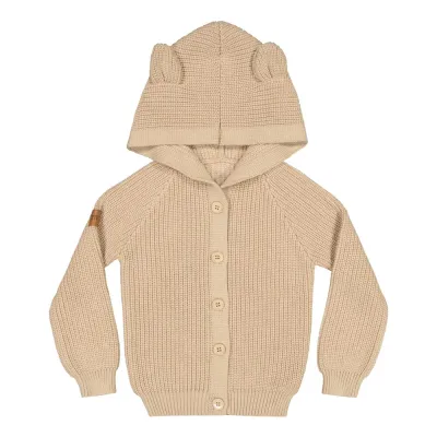 Metsola BEAR KNIT CARDIGAN, SANDY - 122/128, kuva 1 / 1