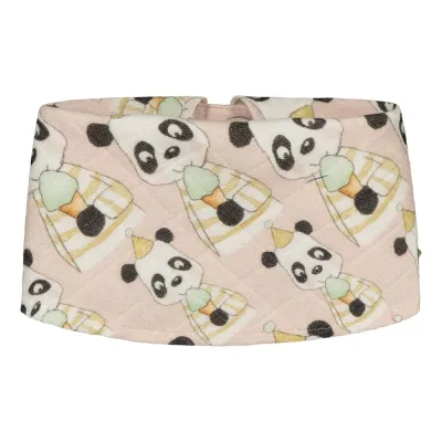 Metsola PARTY PANDA MUSLIN BABY BIB, PEACH SORBET, kuva 1 / 1
