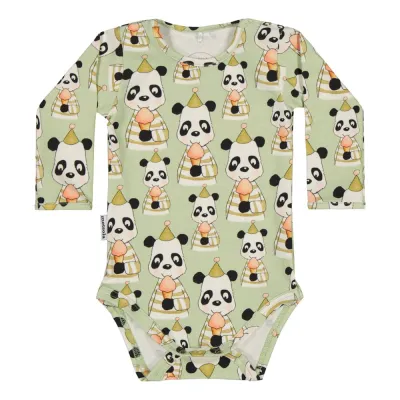 Metsola PARTY PANDA BODY LS, LILY GREEN - 86, kuva 1 / 1