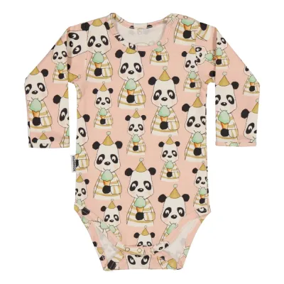 Metsola PARTY PANDA BODY LS, PEACH SORBET - 80, kuva 1 / 1