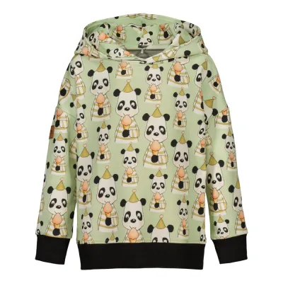 Metsola PARTY PANDA MAXI HOODIE, LILY GREEN - 98/104, kuva 1 / 1