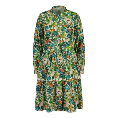 Metsola WOMENS MIDI DRESS, BIRDSONG - XL, kuva 1 / 1
