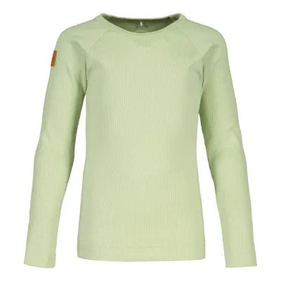 Metsola RIB SHIRT LS, LILY GREEN - 86, kuva 1 / 1