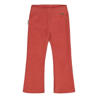 Metsola TERRY FLARE PANTS, CHERRY - 110/116, kuva 1 / 1