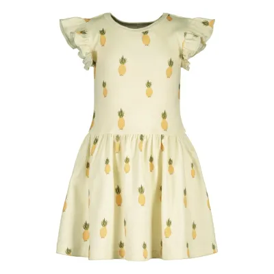 Metsola JUICY FRUITS RIB FRILLA DRESS SS, VANILLA - 86/92, kuva 1 / 1