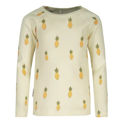 Metsola JUICY FRUITS RIB SHIRT LS, VANILLA - 104, kuva 1 / 1