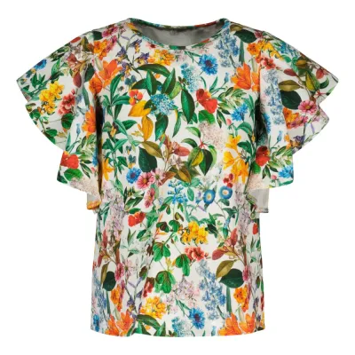 Metsola JUNE FRILLA SHIRT SS, MULTICOLOUR - 146/152, kuva 1 / 1