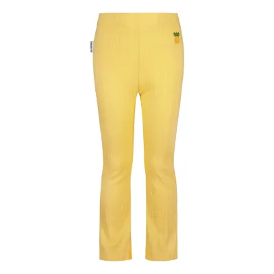Metsola RIBBED FLARE PANTS, CREAMY BANANA - 86/92, kuva 1 / 1