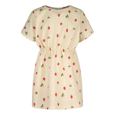 Metsola SWEET BERRIES SHORT DRESS, VANILLA - 98/104, kuva 1 / 1