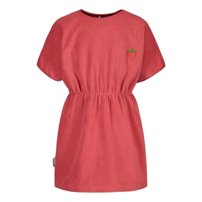 Metsola TERRY SHORT DRESS, CHERRY - 86/92, kuva 1 / 1