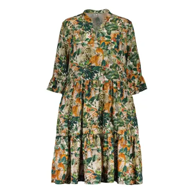 Metsola JUNGLE BOOGIE DRESS FOR WOMEN, MULTICOLOUR - XXL, kuva 1 / 1