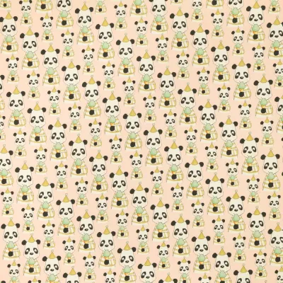 Kangaskarkelot COLLEGE (HARJATTU) PARTY PANDA | PEACH SORBET 1M, kuva 1 / 1