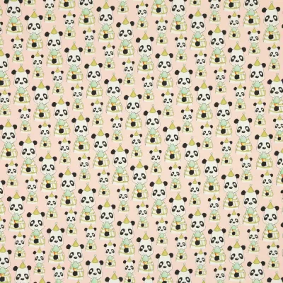 Kangaskarkelot TRIKOO PARTY PANDA | PEACH SORBET 1M, kuva 1 / 1