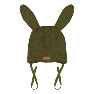 Metsola BUNNY HAT -MERINOVILLAPIPO | JUNGLE GREEN - 1-2Y, kuva 1 / 1
