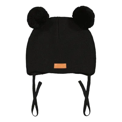Metsola CUTIE HAT -MERINOVILLAPIPO | BLACK - 1-2Y, kuva 1 / 1