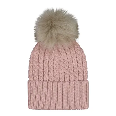 Metsola MERINO CABLE BEANIE -MERINOVILLAPIPO | HEARTY PINK - 5-6Y, kuva 1 / 1