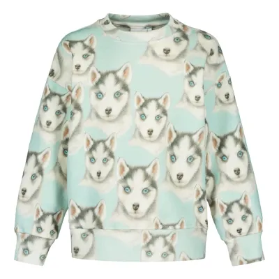 Black Friday BF BABY HUSKY OVERSIZE SWEATER -PAITA | COOL BLUE - 122/128
