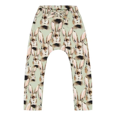 Black Friday BF BUNNY GREEN BAGGY PANTS -HOUSUT - 86/92, kuva 1 / 1