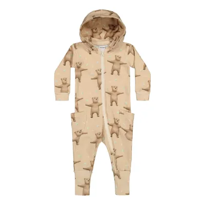 What A Wonderful World LITTLE TEDDY JUMPSUIT -COLLEGEHAALARI | MILKY CHOCO - 98/104, kuva 1 / 1