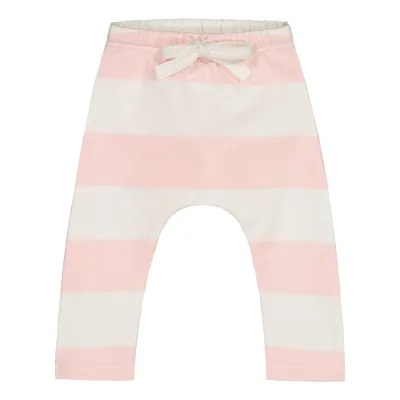 What A Wonderful World STRIPED BAGGY PANTS -HOUSUT | MILKY PEACH-VANILLA - 74/80, kuva 1 / 1