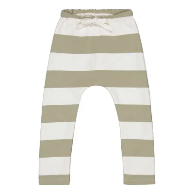 What A Wonderful World STRIPED BAGGY PANTS -HOUSUT | MILKY PEAR-VANILLA - 50/56, kuva 1 / 1