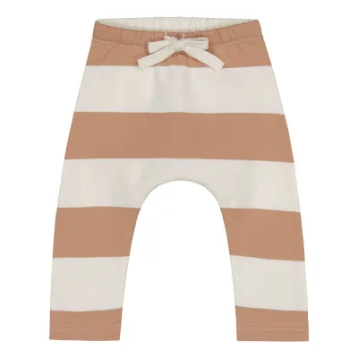 What A Wonderful World STRIPED BAGGY PANTS -HOUSUT | CHOCO-VANILLA - 50/56, kuva 1 / 1
