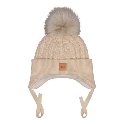 Flying Moments FUR POM CABLE BABY BEANIE -PUUVILLAPIPO | COOKIE - 3-4Y, kuva 1 / 1
