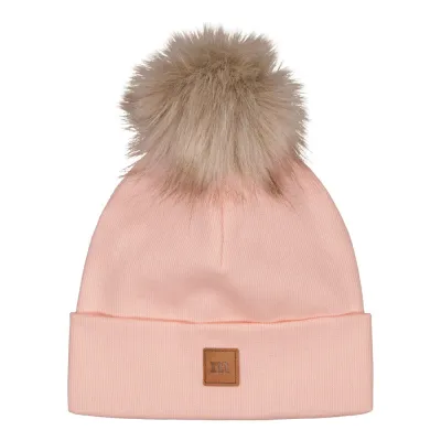 Dancing With Colours RIB BEANIE -TUPSUPIPO | MILKY PEACH - 0-1Y, kuva 1 / 1