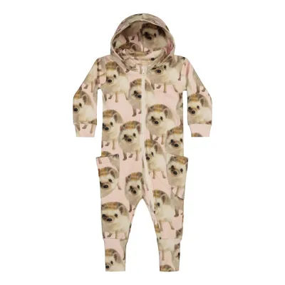 Dancing With Colours HEDGEHOG SOFT PINK JUMPSUIT -COLLEGEHAALARI - 86/92, kuva 1 / 1