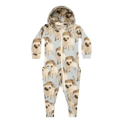 Dancing With Colours HEDGEHOG BLUE JUMPSUIT -COLLEGEHAALARI - 98/104, kuva 1 / 1