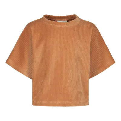Love the Planet Velour -Cropattu T-Paita | Peanut - 134/140, kuva 1 / 1