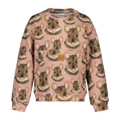 Love the Planet Mouse Pocket Sweater -Collegepaita | Rose - 98/104, kuva 1 / 1