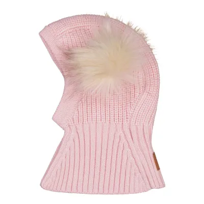 Little Things in Life Double Pom Pom -Kypärämyssy, Merinovilla | Candy Pink - 1-2Y