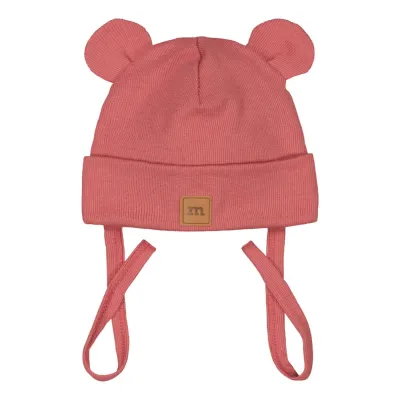Little Things in Life Rib Bear Baby Beanie -Merinovillapipo | Raspberry - 6-12M, kuva 1 / 1
