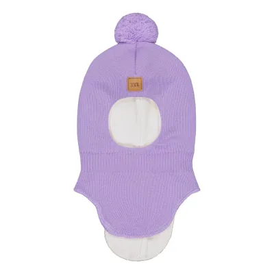 Little Things in Life Pom Pom Helmet -Kypärämyssy, Merinovilla | Icy Lilac - 3-4Y, kuva 1 / 1