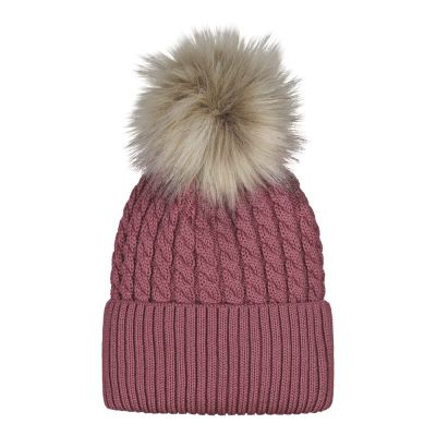 Little Things in Life Cable Beanie -Palmikkopipo, Merinovilla | Wild Rose - 7-8Y