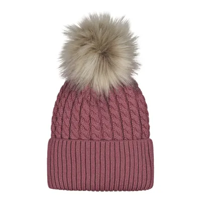 Little Things in Life Cable Beanie -Palmikkopipo, Merinovilla | Wild Rose - 7-8Y, kuva 1 / 1