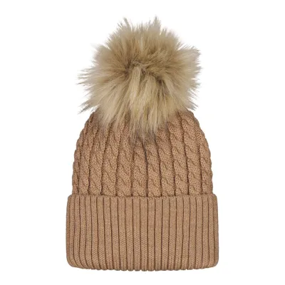 Little Things in Life Cable Beanie -Palmikkopipo, Merinovilla | Peanut Butter - 3-4Y, kuva 1 / 1
