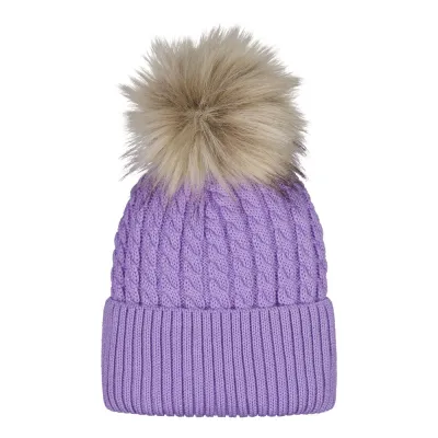 Little Things in Life Cable Beanie -Palmikkopipo, Merinovilla | Icy Lilac - 1-2Y, kuva 1 / 1