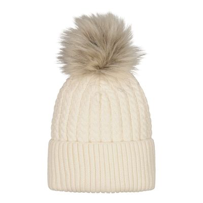 Little Things in Life Cable Beanie -Palmikkopipo, Merinovilla | Creamy - 5-6Y