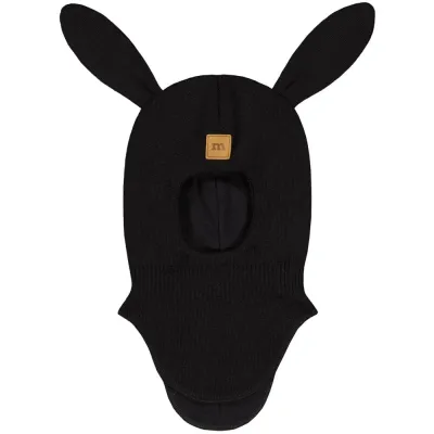 Happy Hearts Bunny Helmet -Merinovilla Kypärämyssy | Black - 3-4Y, kuva 1 / 1
