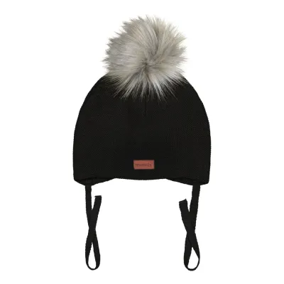 Happy Hearts Mini Crystal Hat -Merinovillapipo | Black - 3-4Y, kuva 1 / 1