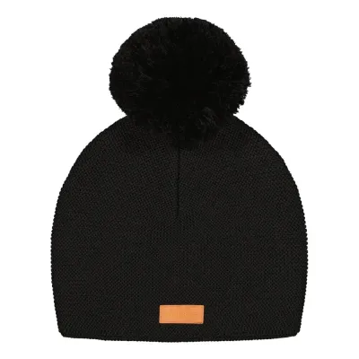 Happy Hearts Buddy Beanie -Merinovillapipo | Black - 7-8Y, kuva 1 / 1