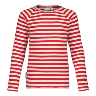 Made of Dreams Striped Rib -Paita | Poppy/Creamy - 98/104