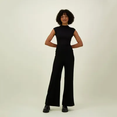 Can't Stop Dreaming Wide Leg Trousers -Housut | Black - S, kuva 1 / 1