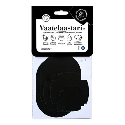 Metsola Fabpatch® Vaatelaastari 5 Kpl | Yönmusta, kuva 1 / 1